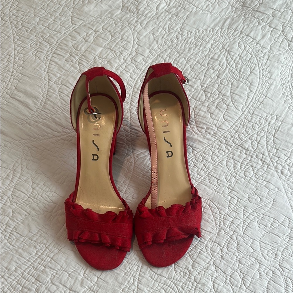 Unisa Women's Red Heeled Sandals